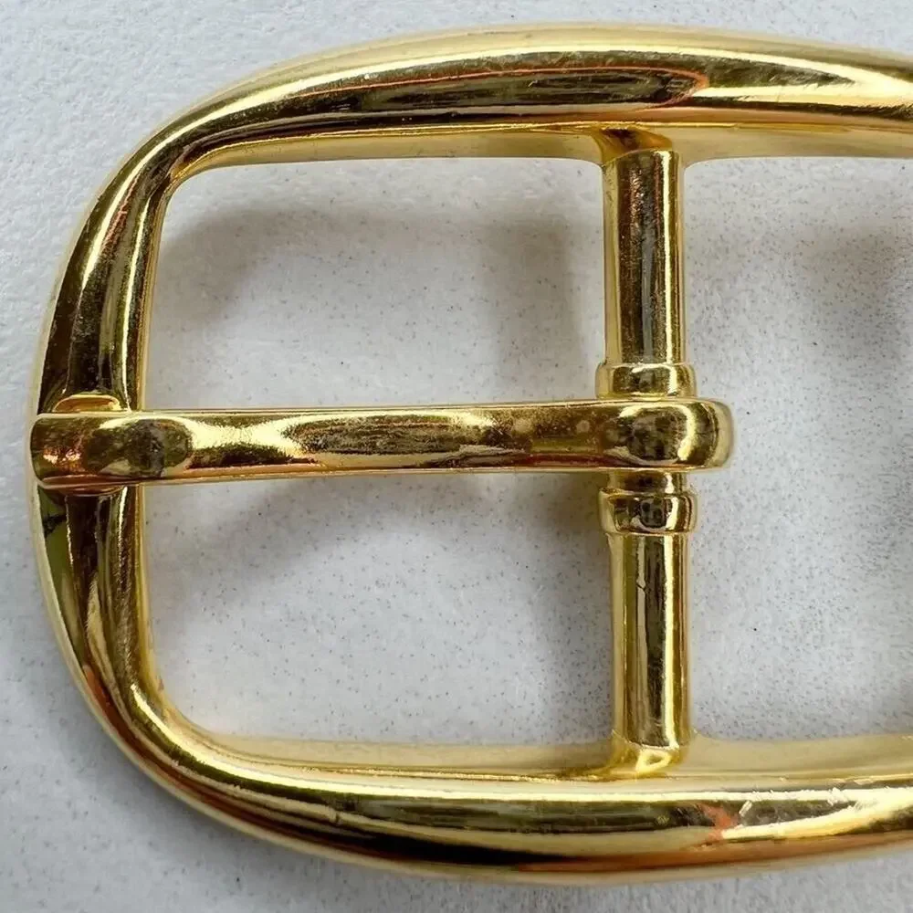 Vintage Gold Tone Simple Basic Belt Buckle for up to 1 Inch Belt